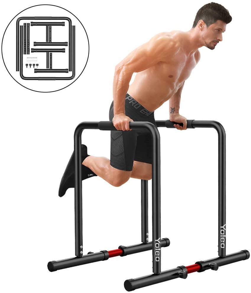 Yoleo Adjustable Dip Bar